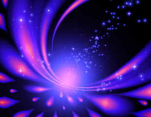 Abstract Shiny Peacock Pattern