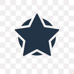 Star vector icon isolated on transparent background, Star  transparency concept can be used web and mobile