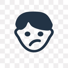 Confused vector icon isolated on transparent background, Confused  transparency concept can be used web and mobile
