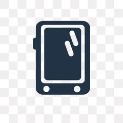 Tablet vector icon isolated on transparent background, Tablet  transparency concept can be used web and mobile