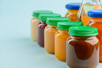 Assortment of baby food
