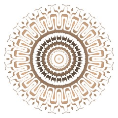 Round pattern flower mandala. circle floral ornament. Legend decorative vector illustration.