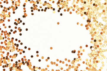 Gold sparkles glitter. Glitter glow festive sparkles design.