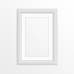 Single white photo frame.