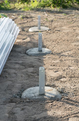 Einbetonierte H Anker Pfostenträger für Carport
