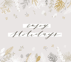 Christmas greeting card.