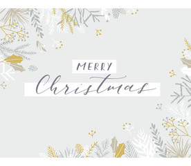 Obraz premium Christmas greeting card.