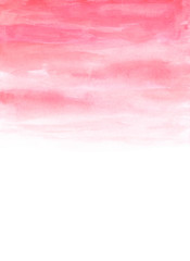 Pink red watercolor background Sky Invitation card design