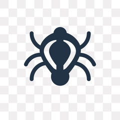 Beetle vector icon isolated on transparent background, Beetle  transparency concept can be used web and mobile