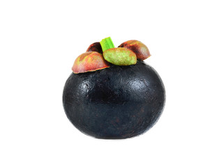 mangosteen isolated on white background