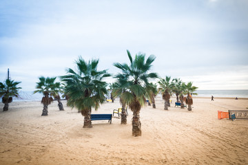 Deserted Beach in Alicante, Spain. Valencia region