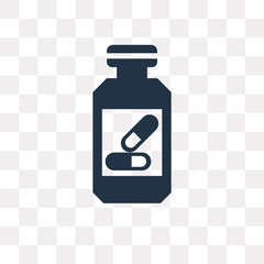 Medicine vector icon isolated on transparent background, Medicine  transparency concept can be used web and mobile