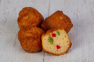 Sweet baked muffins