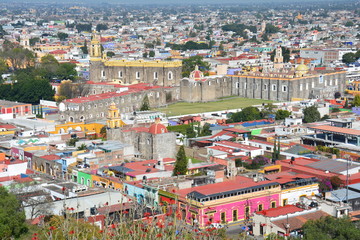Vue Panoramique Cholula Puebla Mexique - Cholula Panoramic View Mexico