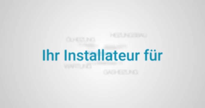 Intro welches die Leistungen eines Sanit&auml;rbetriebs (Klempners) zeigt. 