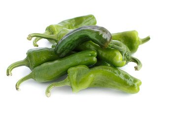 Fresh green peppers