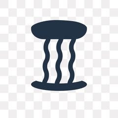 Waterfall vector icon isolated on transparent background, Waterfall  transparency concept can be used web and mobile