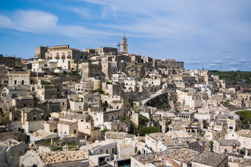 Fototapeta na wymiar The famous olad city of Matera, Basilicata Italy