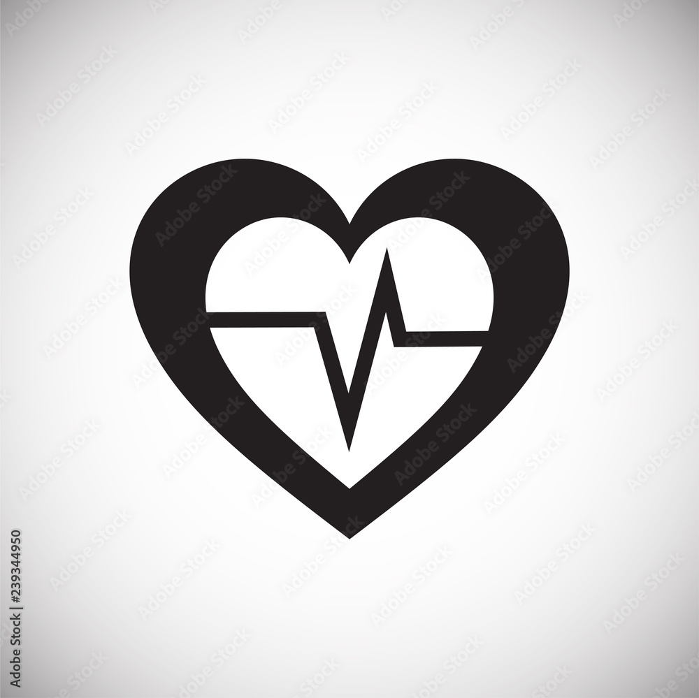Poster heart icon on white background for graphic and web design, modern simple vector sign. internet conce