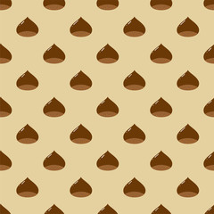 Chestnuts background. Seamless pattern.Vector. 栗のパターン