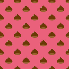 Chestnuts background. Seamless pattern.Vector. 栗のパターン