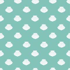 Shell background. Seamless pattern.Vector. 貝のパターン
