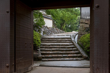 岡山城の風景