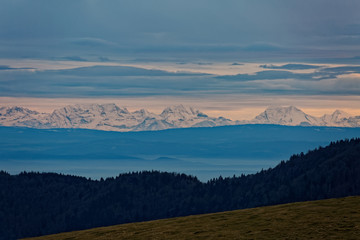 Les Alpes vues des Vosges