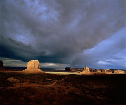 Monument Valley, an area in Utah and Arizona, United States of America (U.S.A.), North America