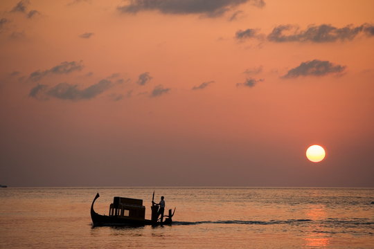 Ferry, Maldives, Indian Ocean, Asia