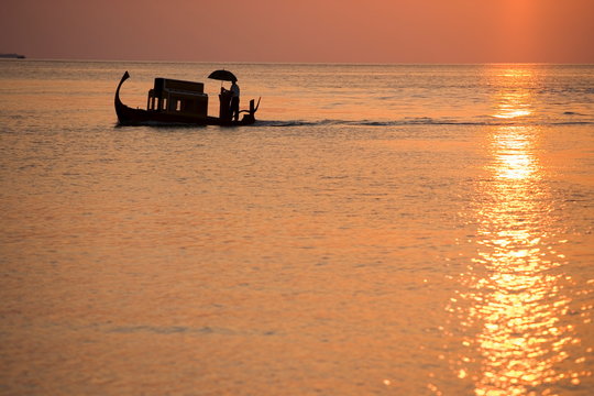 Ferry, Maldives, Indian Ocean, Asia