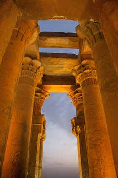 The ancient Egyptian Temple of Kom Ombo near Aswan, Egypt, North Africa, Africa