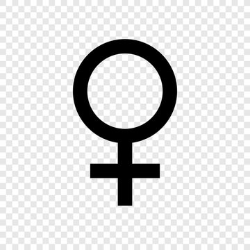 Female icon vector transparent grid