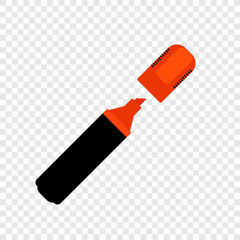 Marker, highlighter color icon transparent grid