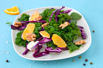 Grünkohl-Orangen-Salat