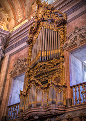 Pipe Organ, Clerigos Church, Porto Portugal 
