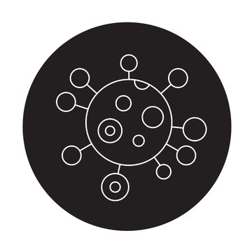 Genotype black vector concept icon. Genotype flat illustration, sign, symbol