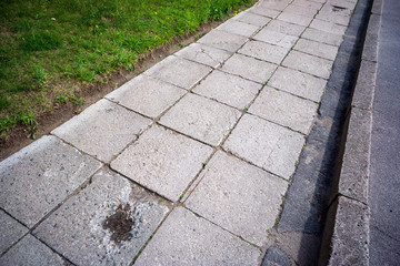 Fototapeta premium summer asphalt road in perspective