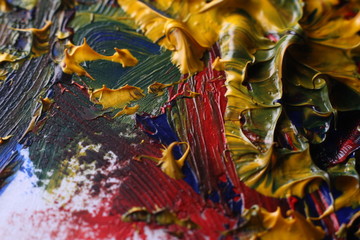colorful oil paint