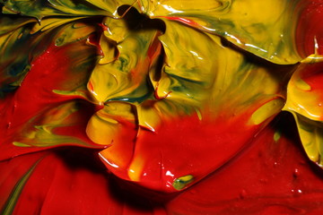 colorful oil paint