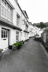 White Holiday Cottages in the Historic Polperro , Cornwall, UK