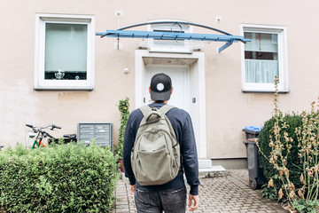 A tourist goes to the guesthouse or hostel in order to stay in a room that he booked or a student...