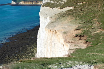 English Seven Sisters Chalk Cliff