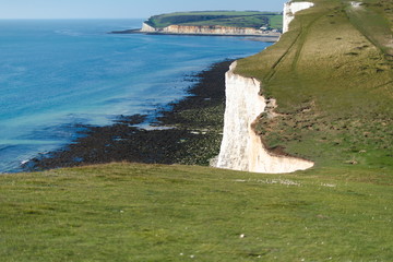 English Seven Sisters Chalk Cliff