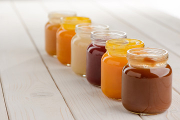 Assortment of baby food