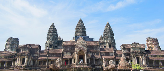 Angkor Wat under cloudscape, Siem Reap, Cambodia