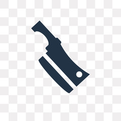 Big Knife vector icon isolated on transparent background, Big Knife  transparency concept can be used web and mobile