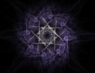 Abstract design made of sacred symbols signs geometry and designs on the subject of astrology alchemy magic