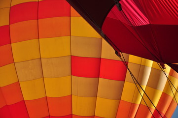 Fototapeta premium Closeup of Hot Air Balloon, Colorado Labor Day Liftoff