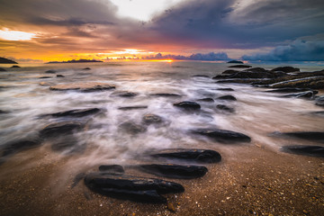 Naklejka premium Rock beach Phuket Thailand